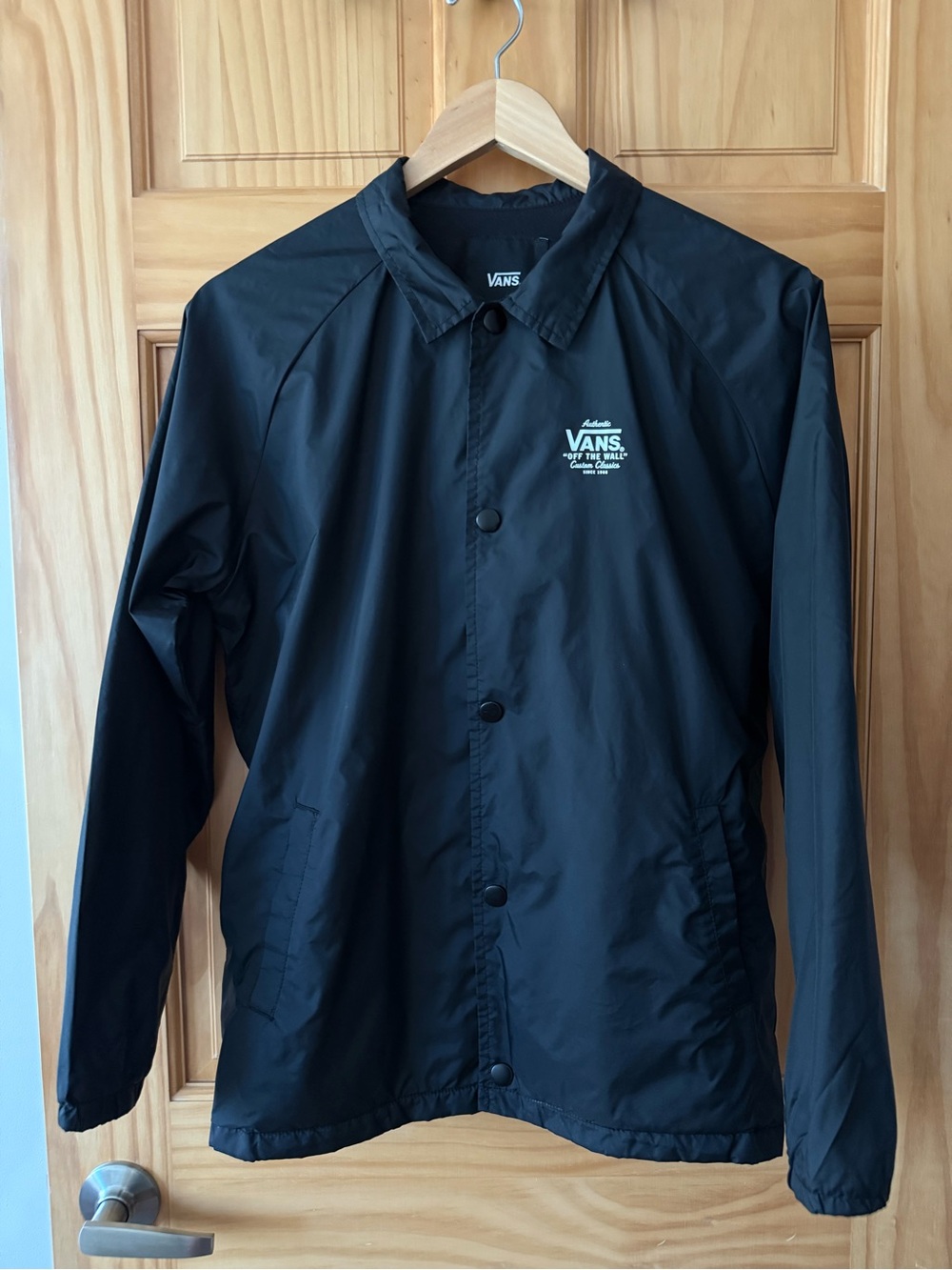 Vans Boys Black Lightweight Coach Jacket